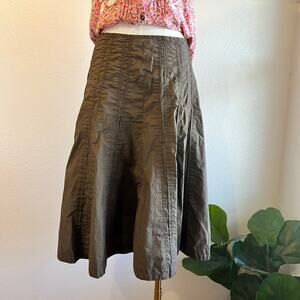 Y2K Cabi Brown 100% Cotton Stitched Low Rise Utility Skirt Size 2 / Small